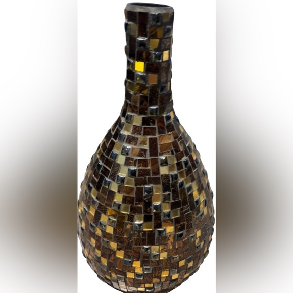 Vintage Mosaic Glass textured Vase - Picture 15 of 15